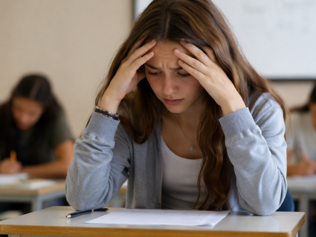 Adolescent en pleine préparation des examens dans un cadre calme et rassurant