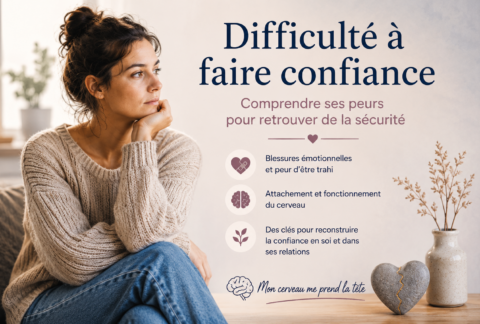 Difficulté à faire confiance dans les relations, peur d’être trahi et blessures émotionnelles.